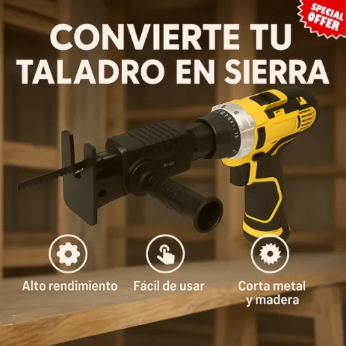 DrillSawPro® – Convierte tu taladro en sierra multiusos