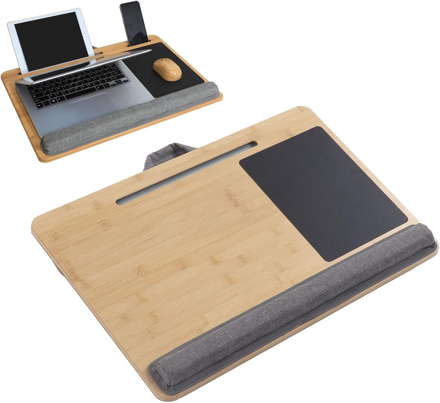Mesa para Portátil de Madera Acolchada
