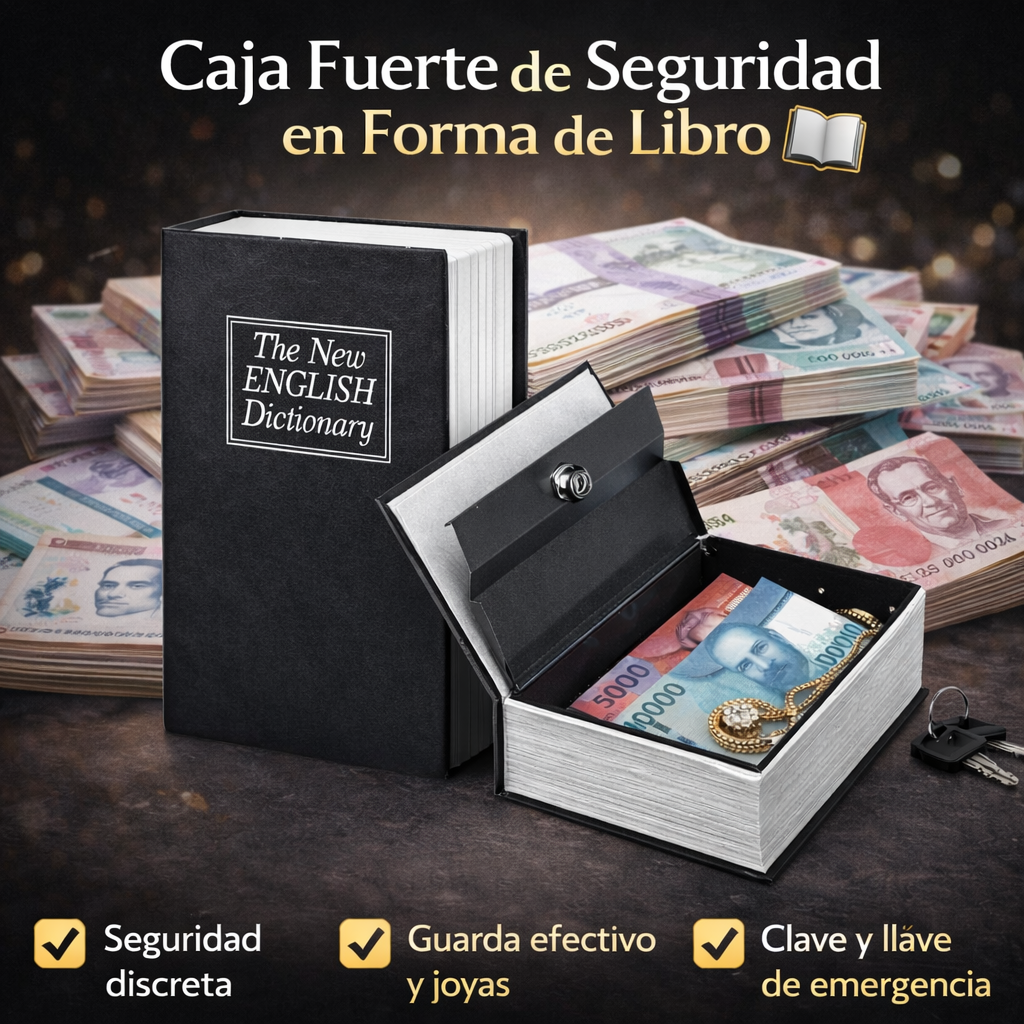 Caja Fuerte de Seguridad En Forma De Libro 📖