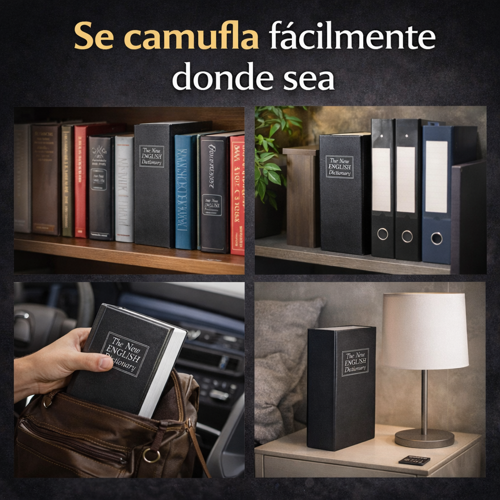 Caja Fuerte de Seguridad En Forma De Libro 📖