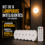 🔦 Kit X6 Lámparas Inteligentes con Sensor de Movimiento + Control Remoto