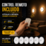 🔦 Kit X6 Lámparas Inteligentes con Sensor de Movimiento + Control Remoto