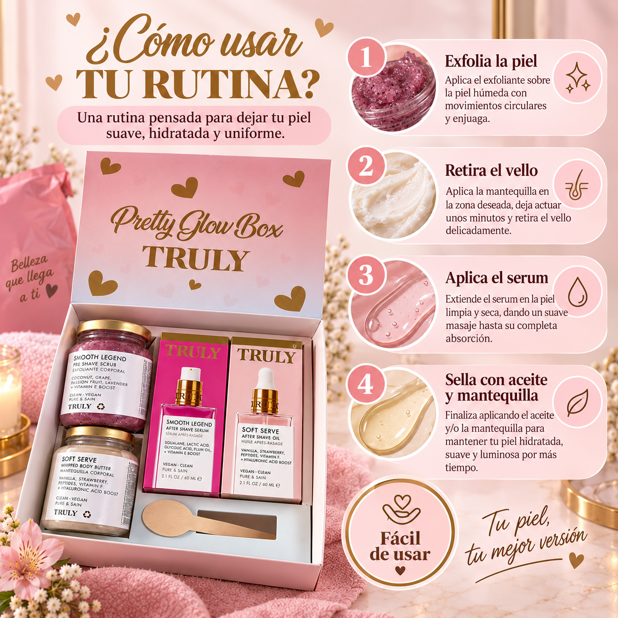 🧴 Combo Pretty Glow Box Mediana con serum 5 en 1