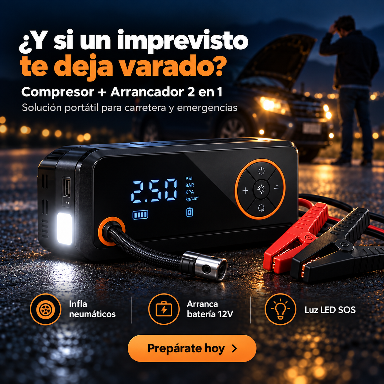 🚗 ¿Y si un imprevisto te deja varado cuando menos lo esperas? 🚗