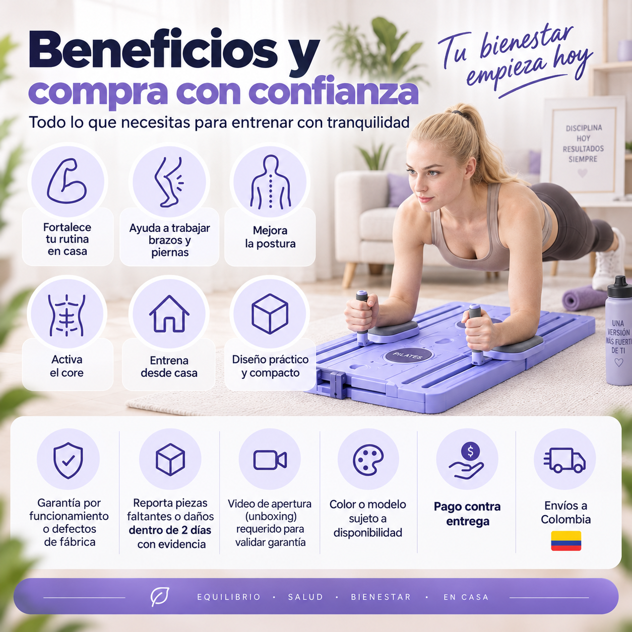 🏃‍♀️ PilatesFit™ - Tabla de pilates profesional